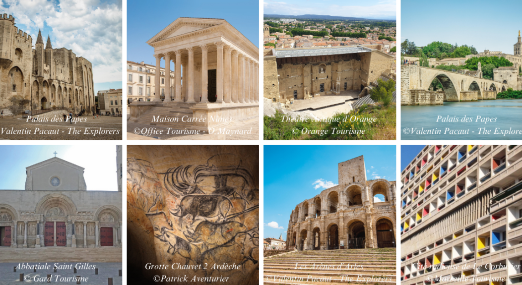 Stay at La Mirande, luxury hotel in the south of France and discover UNESCO World Heritage with 9 remarkable sites nearby.